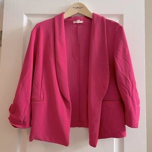 Barbie Pink Drape Blazer